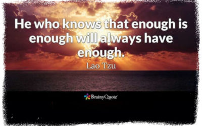 What is Enough?